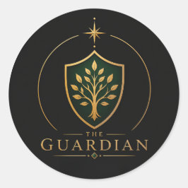 Der Guardian Taurus Archetypus-Rundaufkleber Runder Aufkleber