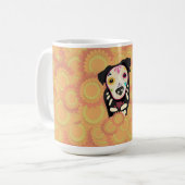 Der Guide – Día de los Muertos Hund Kunst Kaffeetasse (Vorderseite Links)