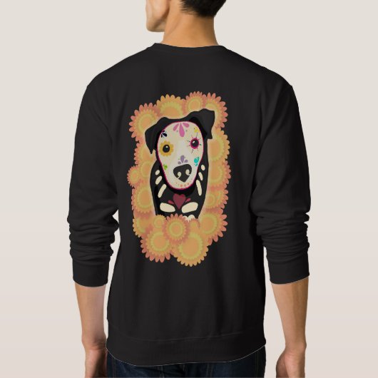 Der Guide – Día de los Muertos Hund Kunst  Sweatshirt (Rückseite)
