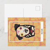 Der Guide – Día de los Muertos Hund Tarot Kunst Postkarte (Vorne/Hinten)