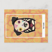 Der Guide – Día de los Muertos Hund Tarot Kunst Postkarte (Vorderseite)