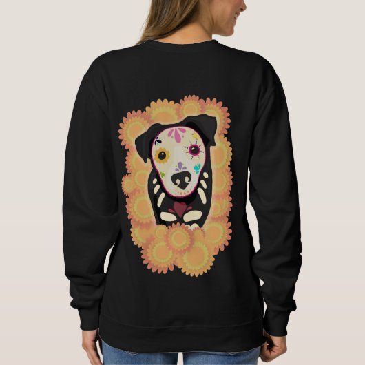 Der Guide – Día de los Muertos Hundekunst Sweatshirt (Rückseite)