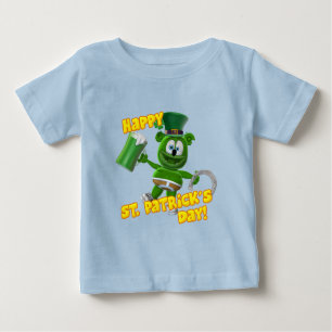 Der gummiartigen des Bärn-St Patrick Tag Baby T-shirt