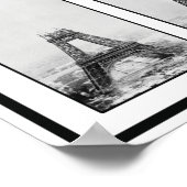 Der Gustav Eiffelturm wird gebaut Poster (Ecke)