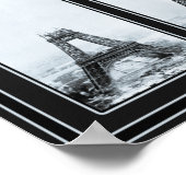 Der Gustav Eiffelturm wird gebaut Poster (Ecke)