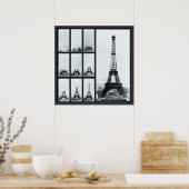 Der Gustav Eiffelturm wird gebaut Poster (Küche)