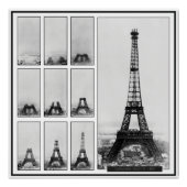 Der Gustav Eiffelturm wird in Paris gebaut Poster (Vorderseite)