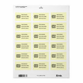 Der Gut-est-Gamma der Welt Schwarzweiss Adressaufkleber (Vorne)