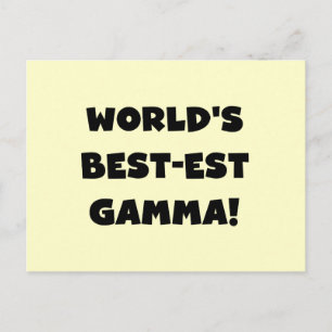 Der Gut-est-Gamma der Welt Schwarzweiss Postkarte