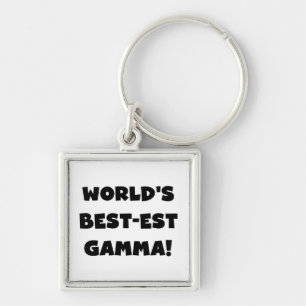 Der Gut-est-Gamma der Welt Schwarzweiss Schlüsselanhänger