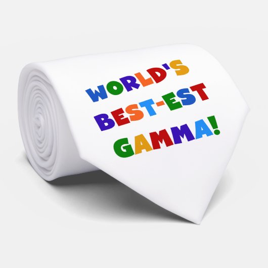 Der Gut-est-Gamma-helle Farbgeschenke der Welt Krawatte (Gerollt)