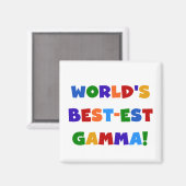 Der Gut-est-Gamma-helle Farbgeschenke der Welt Magnet (Vorderseite/Rückseite)
