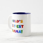 Der Gut-est-Gamma-helle Farbgeschenke der Welt Zweifarbige Tasse (Vorderseite Links)