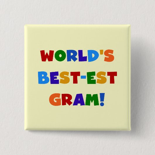 Der Gut-est-Gramm-helle Farbgeschenke der Welt Button (Vorderseite)