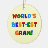 Der Gut-est-Gramm-helle Farbgeschenke der Welt Keramikornament (Links)