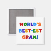 Der Gut-est-Gramm-helle Farbgeschenke der Welt Magnet (Vorderseite/Rückseite)