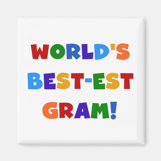 Der Gut-est-Gramm-helle Farbgeschenke der Welt Magnet (Vorne)