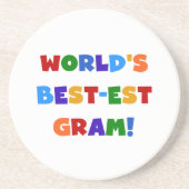 Der Gut-est-Gramm-helle Farbgeschenke der Welt Untersetzer (Vorne)