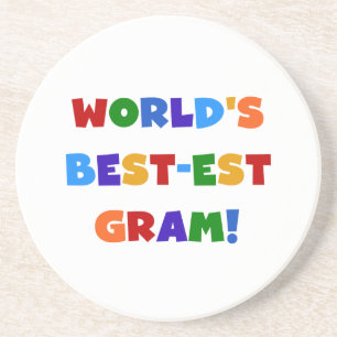 Der Gut-est-Gramm-helle Farbgeschenke der Welt Untersetzer