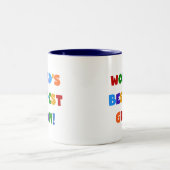 Der Gut-est-Gramm-helle Farbgeschenke der Welt Zweifarbige Tasse (Mittel)