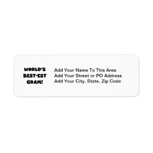 Der Gut-est-Gramm-Schwarz-Text-T-Shirts und