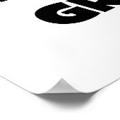 Der Gut-est-Gramm-Schwarz-Text-T-Shirts und Gesche Poster (Ecke)