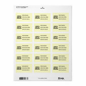 Der Gut-est Grammie der Welt schwarze oder weiße Adressaufkleber (Vorne)