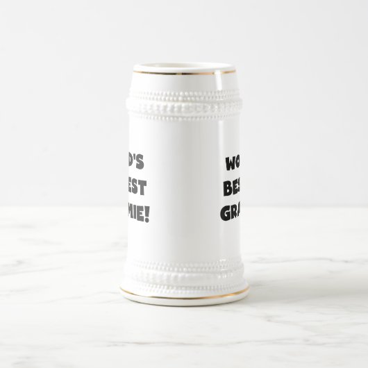 Der Gut-est Grammie der Welt schwarze oder weiße Bierglas (Mittel)