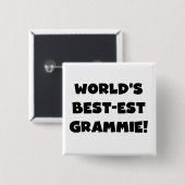 Der Gut-est Grammie der Welt schwarze oder weiße Button (Vorne & Hinten)