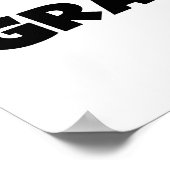 Der Gut-est Grammie der Welt schwarze oder weiße G Poster (Ecke)