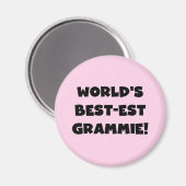 Der Gut-est Grammie der Welt schwarze oder weiße Magnet (Vorderseite/Rückseite)