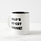 Der Gut-est Grammie der Welt schwarze oder weiße Zweifarbige Tasse (Vorderseite Links)