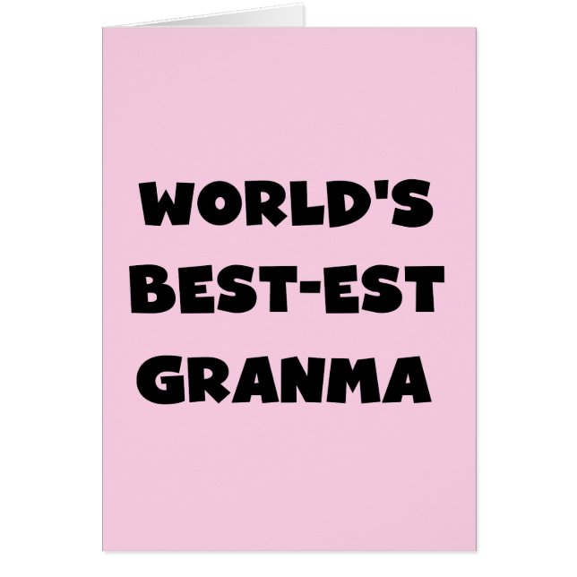 Der Gut-est Granma der Welt Schwarzweiss (Vorne)