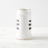 Der Gut-est Granma der Welt Schwarzweiss Bierglas (Mittel)