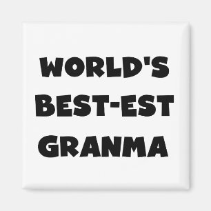 Der Gut-est Granma der Welt Schwarzweiss Magnet