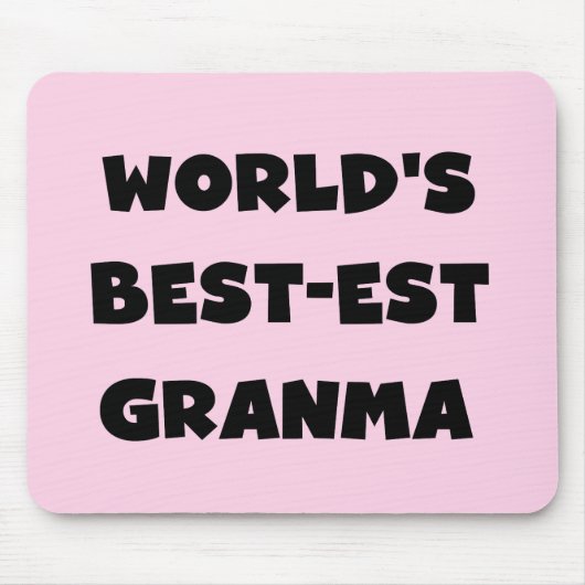 Der Gut-est Granma der Welt Schwarzweiss Mousepad (Vorne)