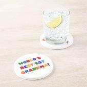 Der Gut-est-Großmutter-helle T-Shirts und Geschenk Sandstein Untersetzer (Seite)