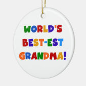 Der Gut-est-Großmutter-helle T - Shirts und Keramik Ornament (Links)