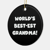 Der Gut-Est-Großmutter-weiße Text-Geschenke der Keramikornament (Links)