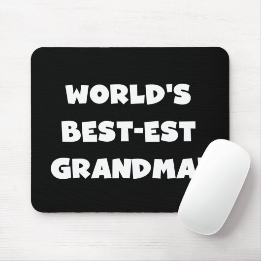 Der Gut-Est-Großmutter-weiße Text-Geschenke der Mousepad (Mit Mouse)