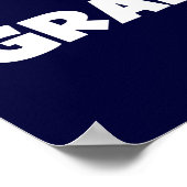 Der Gut-Est-Großmutter-weiße Text-Geschenke der We Poster (Ecke)