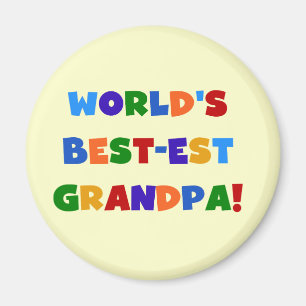Der Gut-est-Großvater-helle Farbgeschenke der Wel Magnet