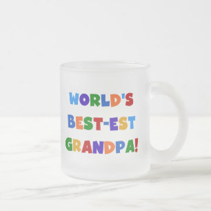 Der Gut-est-Großvater-helle Farbgeschenke der Wel Mattglastasse