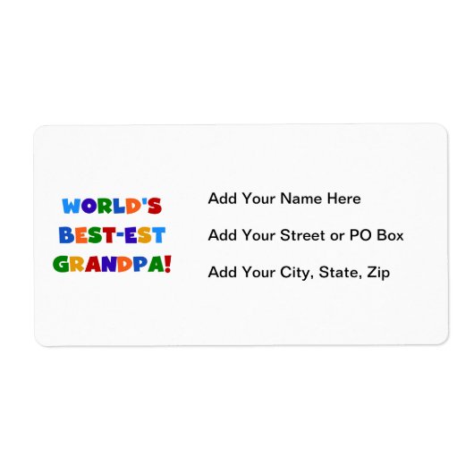 Der Gut-est-Großvater-helle Farbgeschenke der Welt (Vorne)