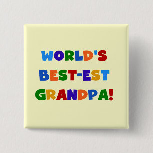 Der Gut-est-Großvater-helle Farbgeschenke der Welt Button