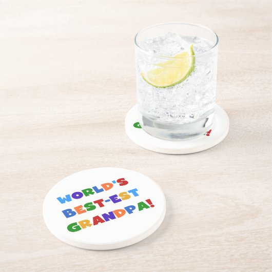 Der Gut-est-Großvater-helle Farbgeschenke der Welt Getränkeuntersetzer (Seite)