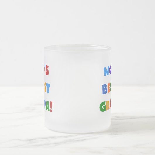 Der Gut-est-Großvater-helle Farbgeschenke der Welt Mattglastasse (Mittel)