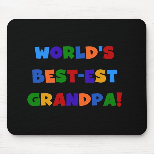 Der Gut-est-Großvater-helle Farbt-shirts der Welt Mousepad (Vorne)