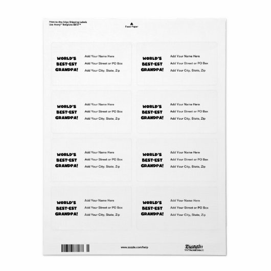 Der Gut-est-Großvater-schwarzer oder weißer Text (Vorne)