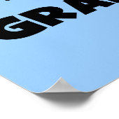 Der Gut-est-Großvater-schwarzer oder weißer Text d Poster (Ecke)